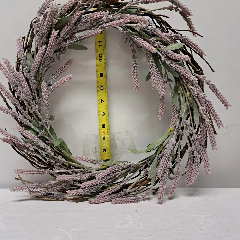 Primitives by Kathy Lavender Pink and Sage Green Spring Wreath
